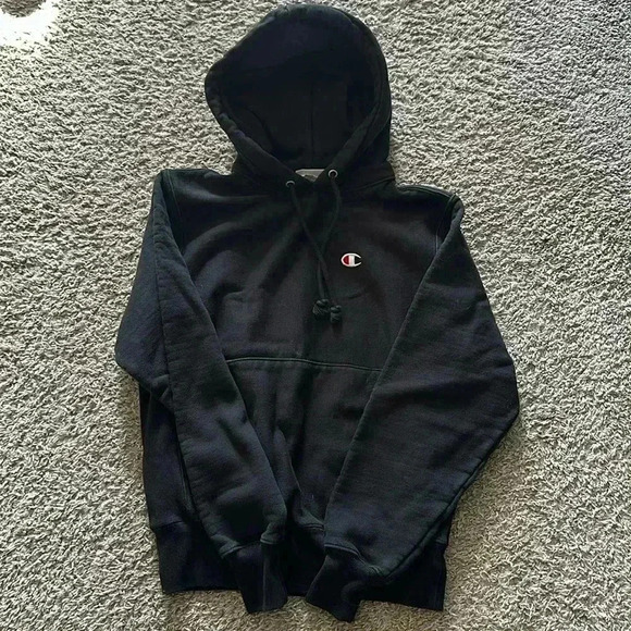 EUC Women’s Reverse Weave Black Hoodie - Size Small - Picture 1 of 1